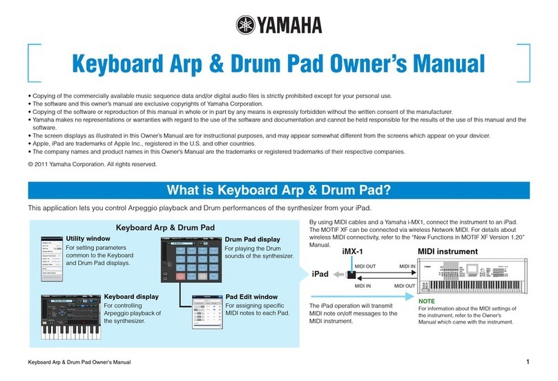 Yamaha Arp Manuel utilisateur