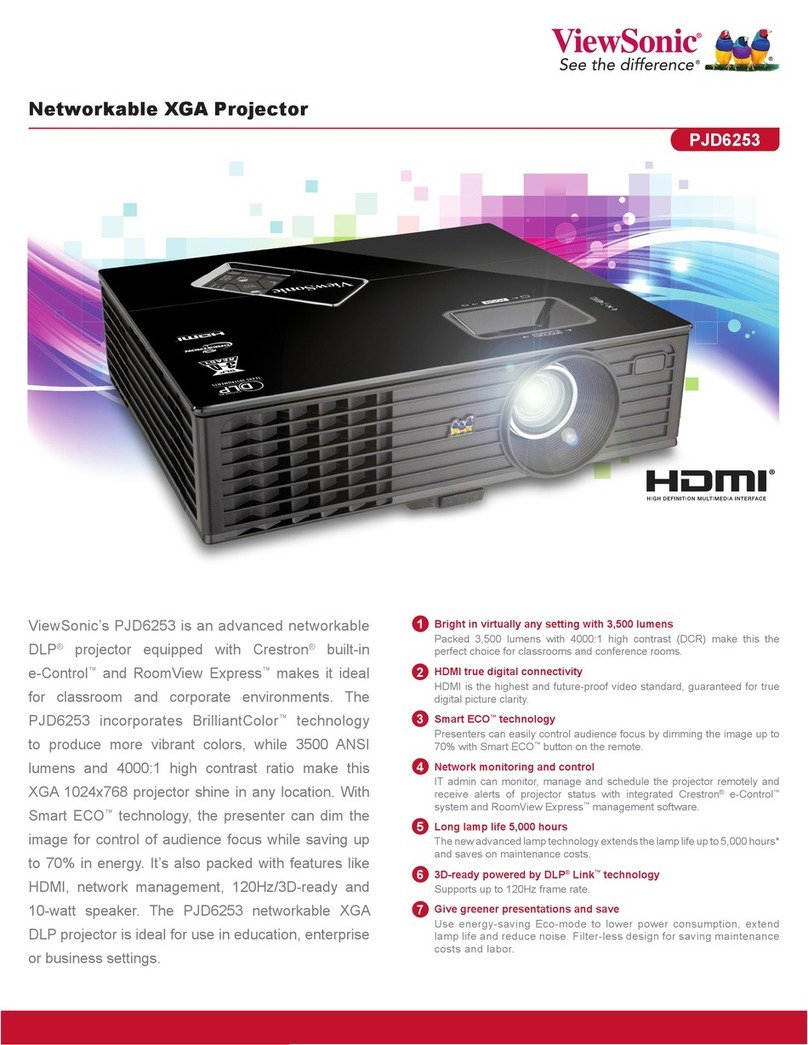 ViewSonic PJD6253 Manuel utilisateur