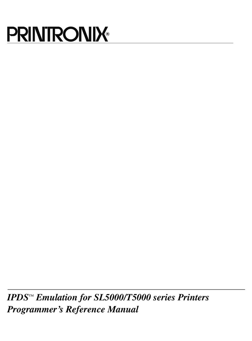Printronix T5000 Series Manuel utilisateur Printronix T5000 Series Manuel utilisateur