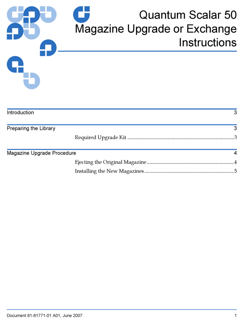 Quantum Scalar 50 Manuel utilisateur