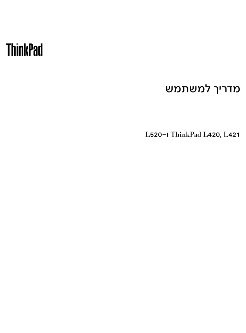 Lenovo THINKPAD L420 Manuel utilisateur