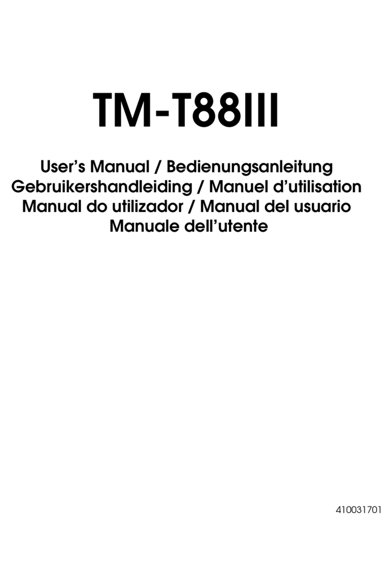 Epson TM-T88III - B/W Inkjet Printer Manuel utilisateur