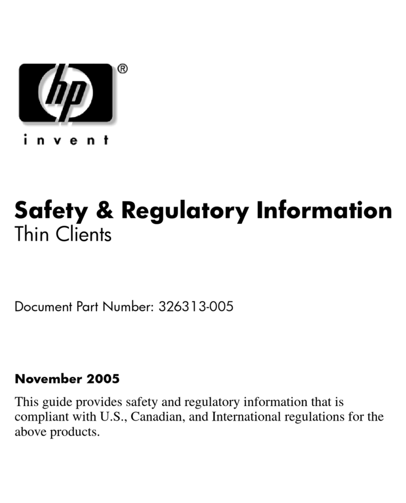 HP T5125 - Compaq Thin Client Manuel du propriétaire