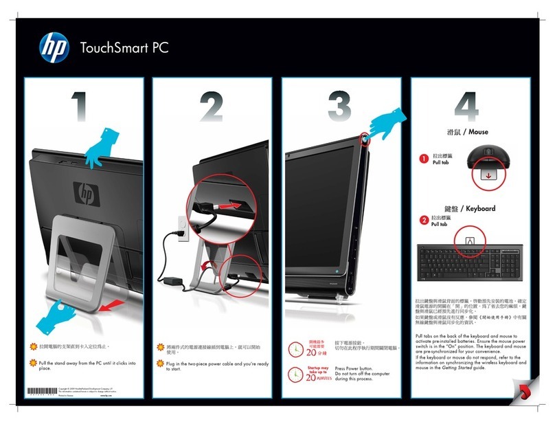 HP TouchSmart IQ830 Manuel utilisateur HP TouchSmart IQ830 Manuel utilisateur