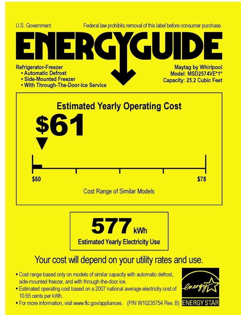 Maytag MSD2574VEB Instructions de montage