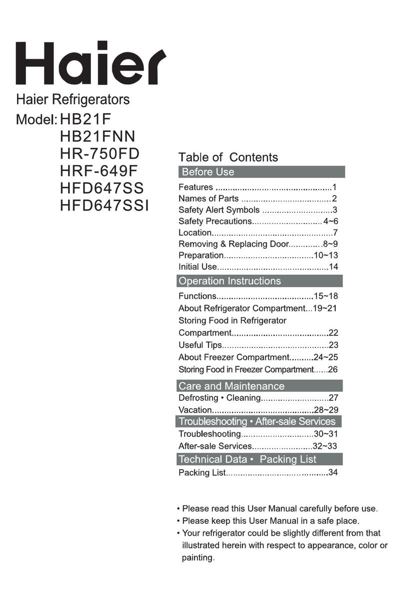 Haier HFD647SS Manuel utilisateur