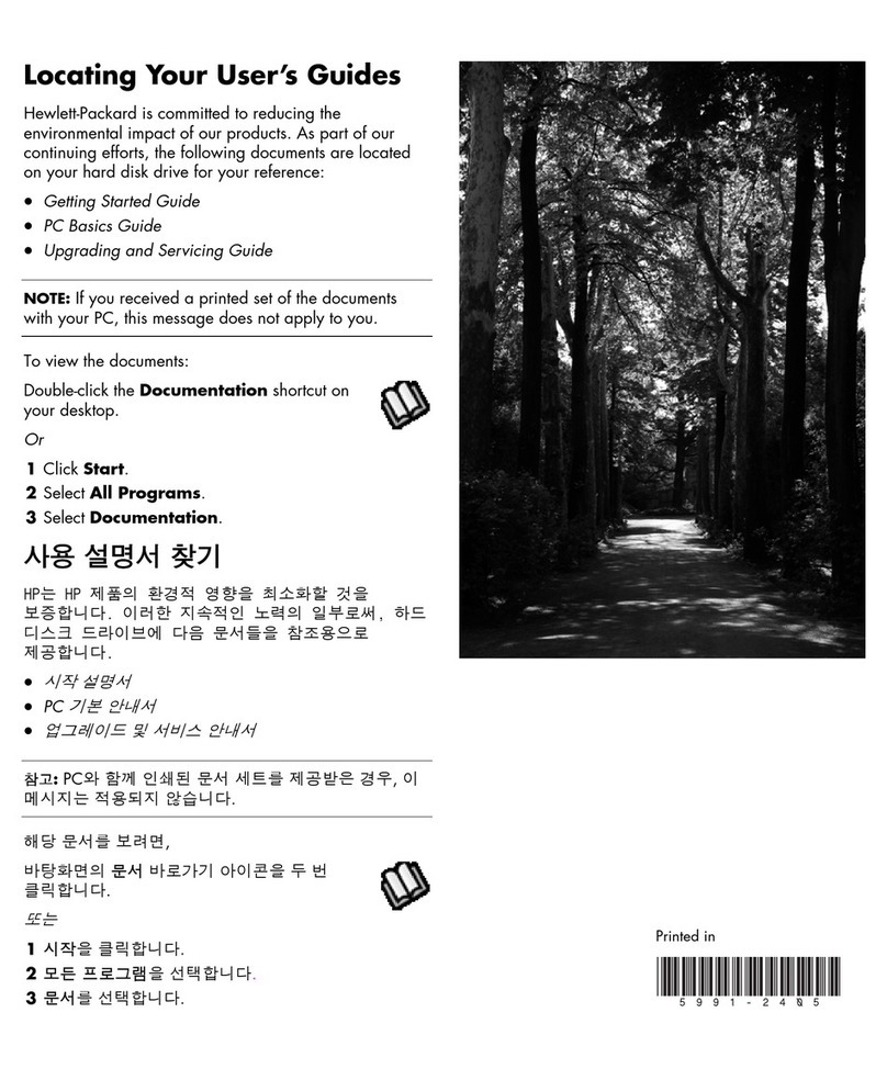 HP Pavilion w5100 Manuel utilisateur