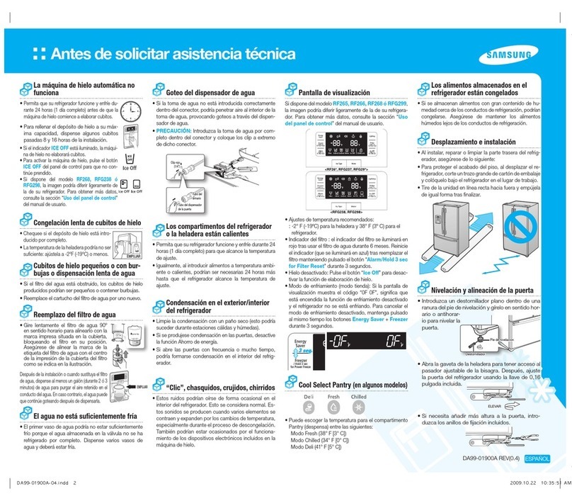 Samsung RF266AEBP Manuel utilisateur