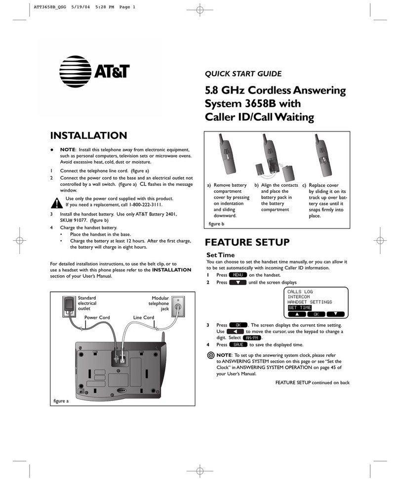 AT&T 3658B Manuel utilisateur