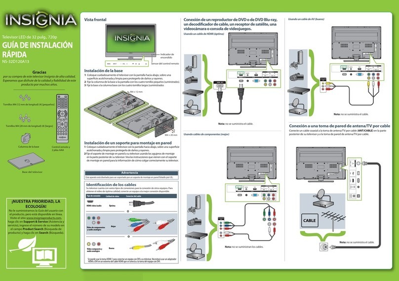 Insignia NS-32D120A13 Manuel de la liste des pièces