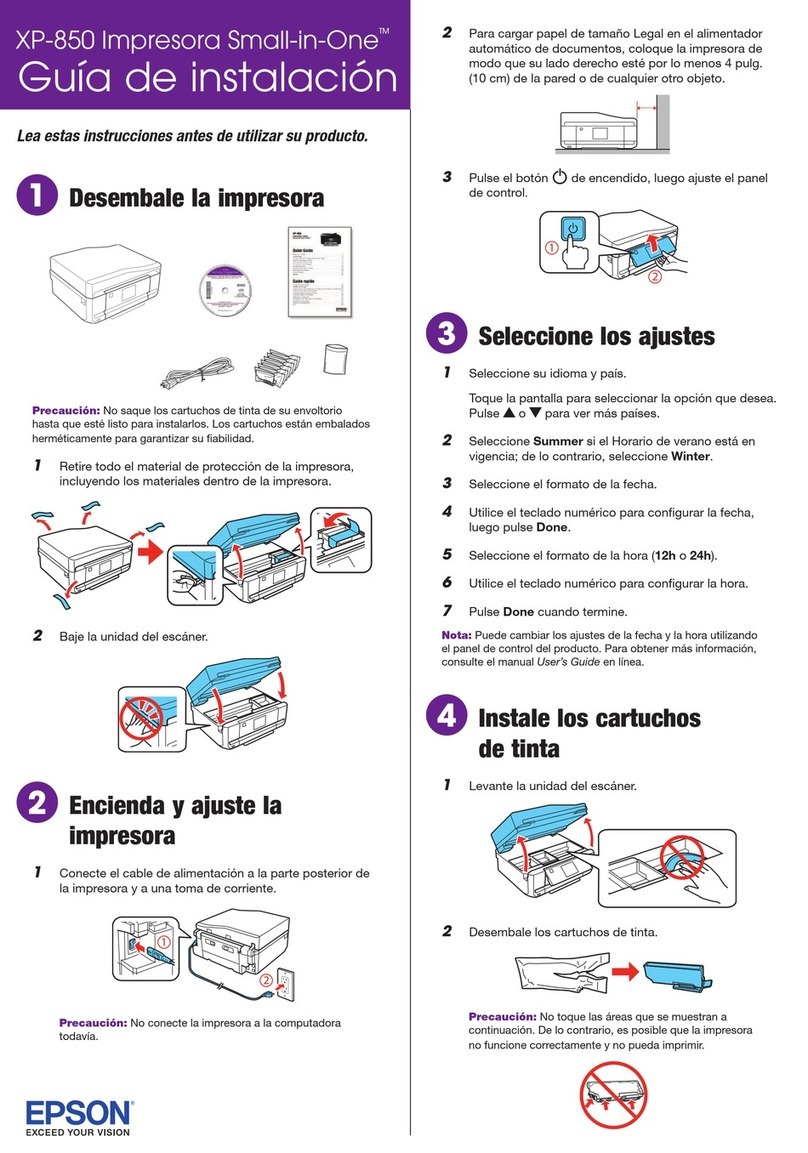 Epson XP-850 Manuel de la liste des pièces