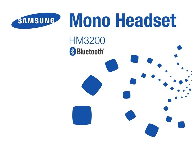 Samsung BHM3200 Manuel utilisateur Samsung BHM3200 Manuel utilisateur