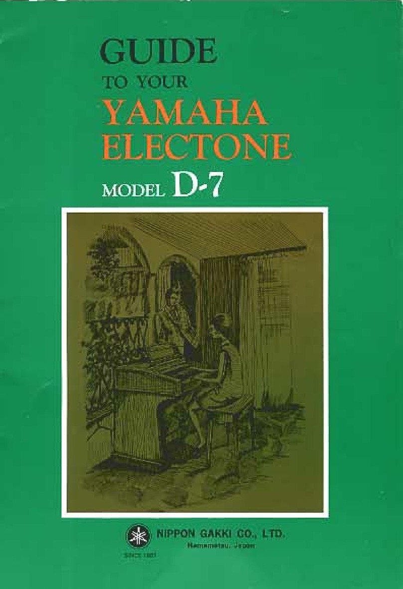 Yamaha Electone D-7 Manuel utilisateur