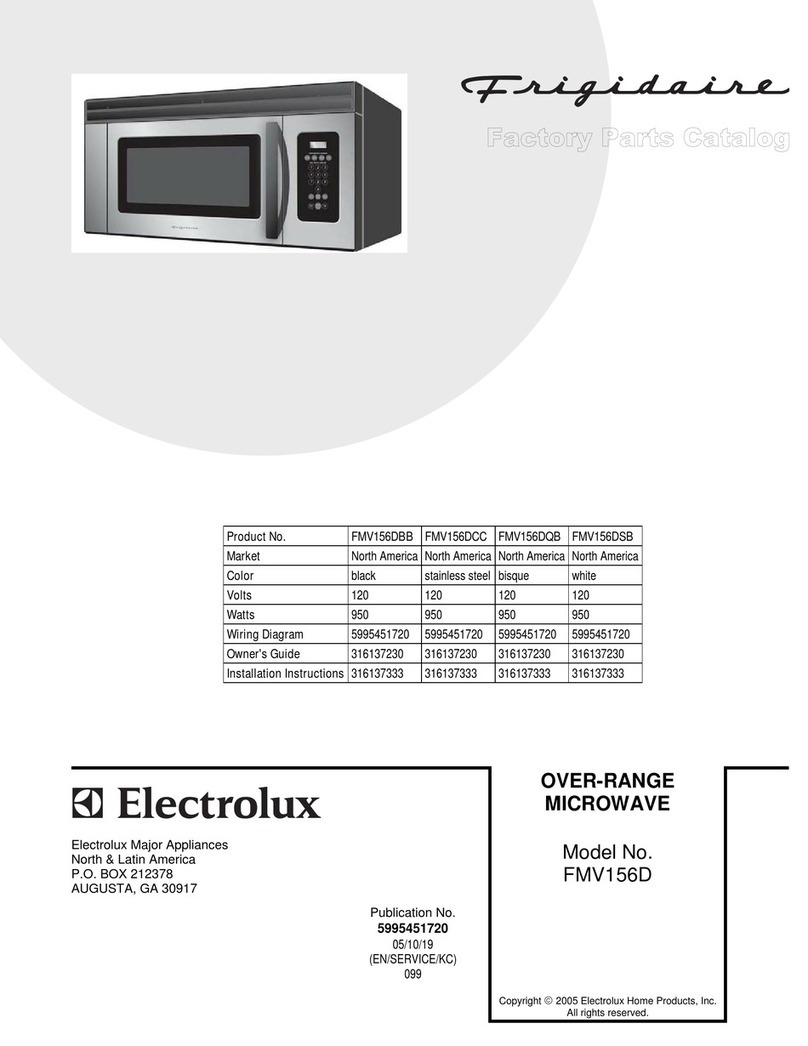Electrolux FMV156DB Manuel utilisateur Electrolux FMV156DB Manuel utilisateur