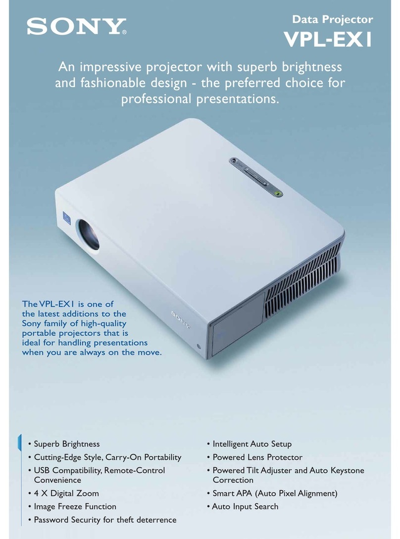 Sony Superlite VPL-EX1 Manuel utilisateur