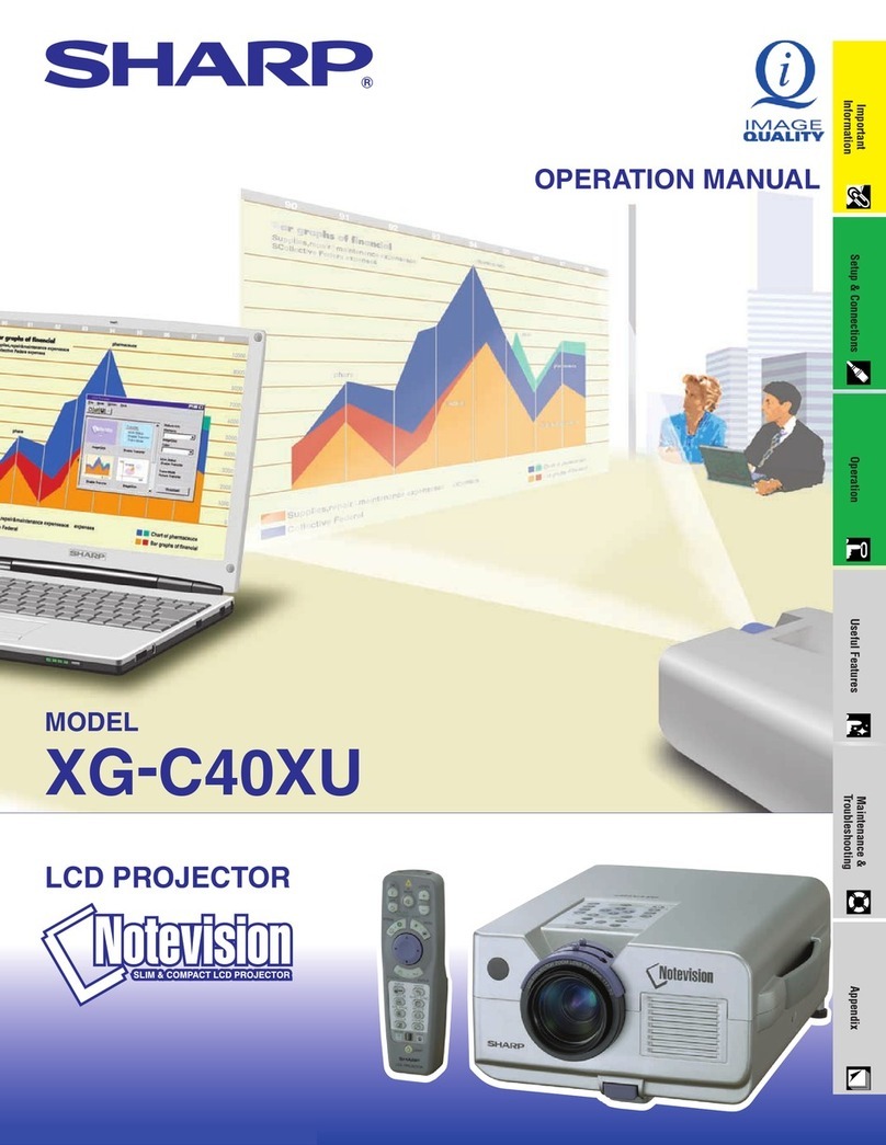 Sharp XG-C40XUSL Manuel utilisateur
