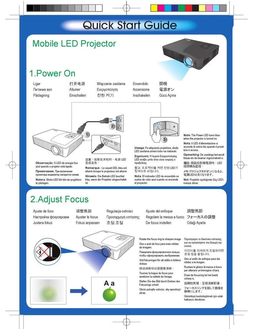Optoma ML500 Manuel utilisateur