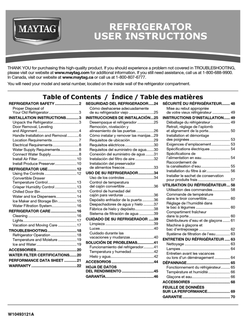 Maytag MSB27C2XAM Manuel utilisateur