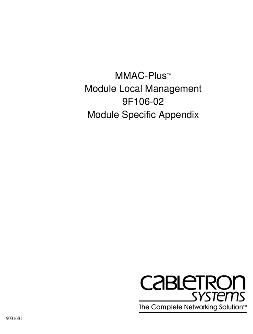 Cabletron Systems MMAC-Plus 9F106-02 Manuel utilisateur Cabletron Systems MMAC-Plus 9F106-02 Manuel utilisateur