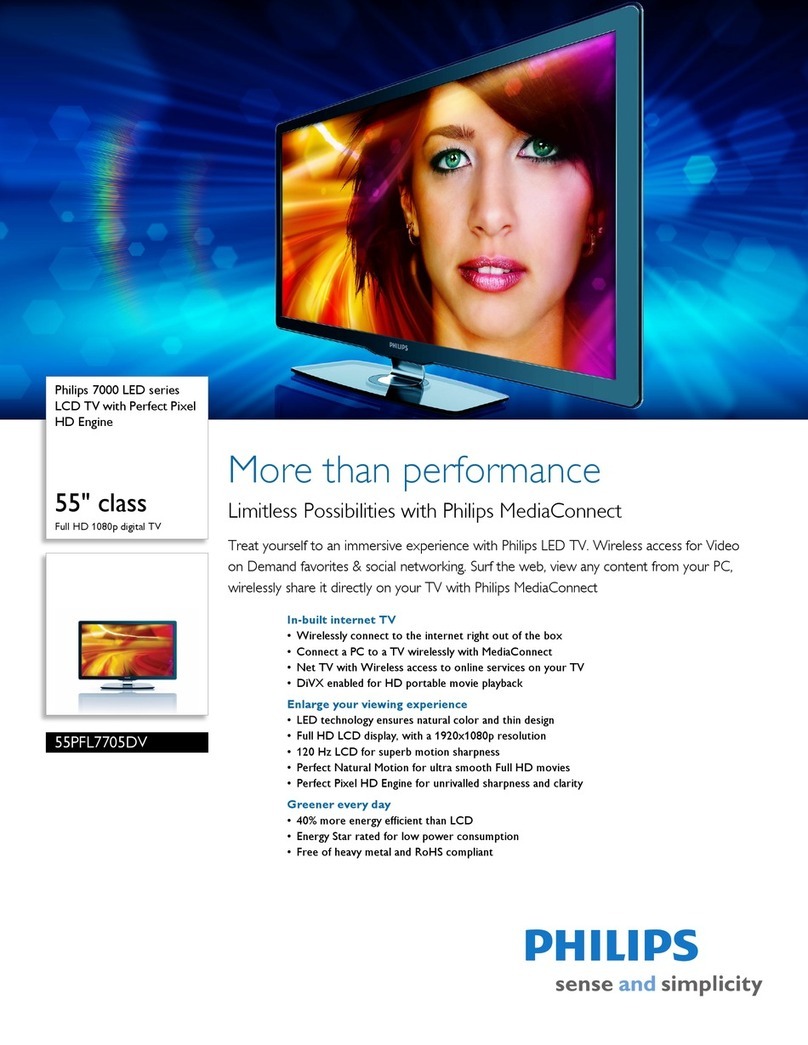 Philips 55PFL7705DV Manuel utilisateur