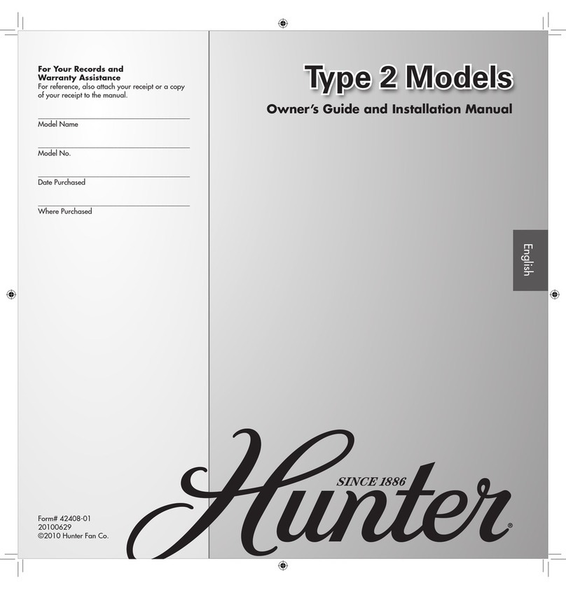 Hunter 22390 Manuel utilisateur