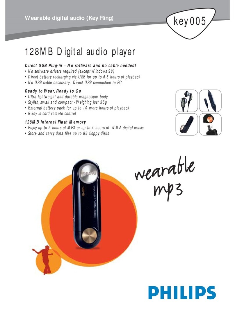 Philips key 005 Manuel utilisateur