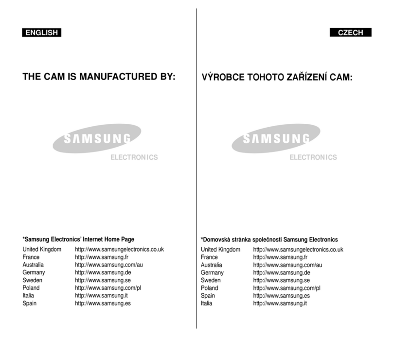 Samsung VP-M110B Manuel du propriétaire