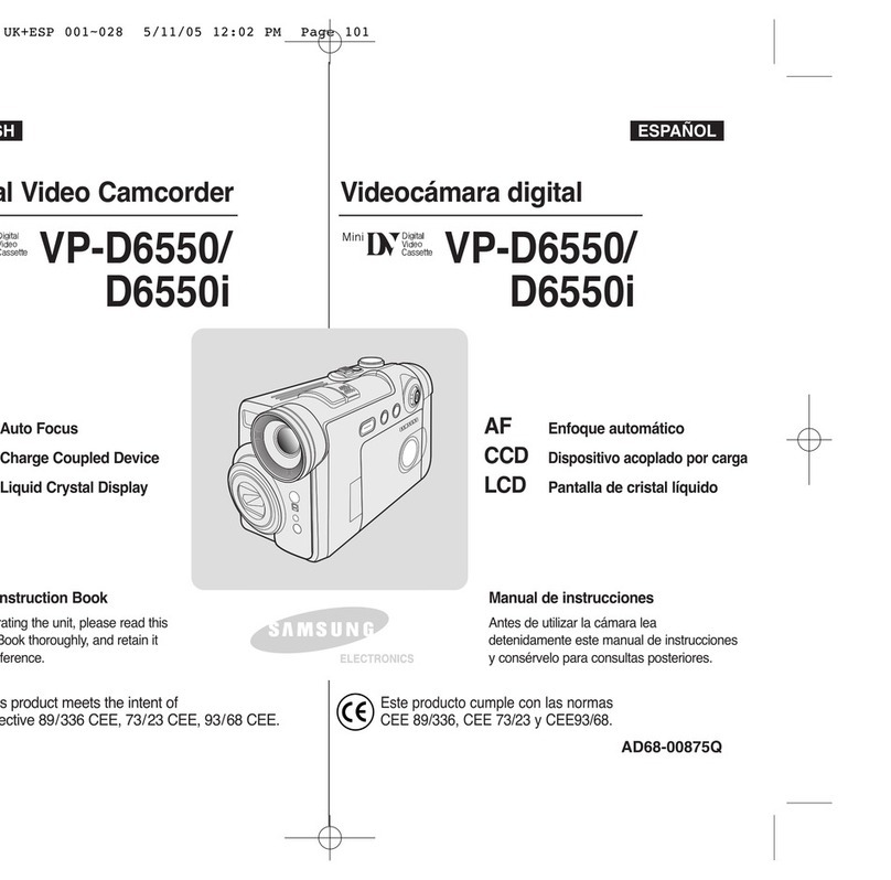 Samsung VP-D6550 Manuel du propriétaire