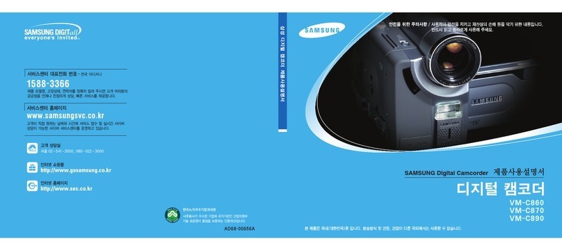 Samsung VM-C870 Manuel utilisateur