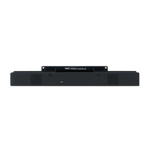 NEC MultiSync Soundbar 90 Manuel utilisateur