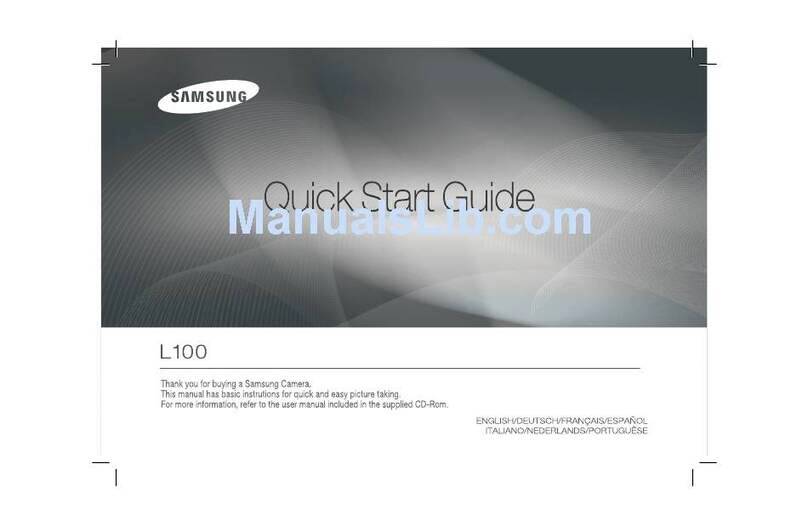 Samsung L100 - Digital Camera - Compact Manuel utilisateur