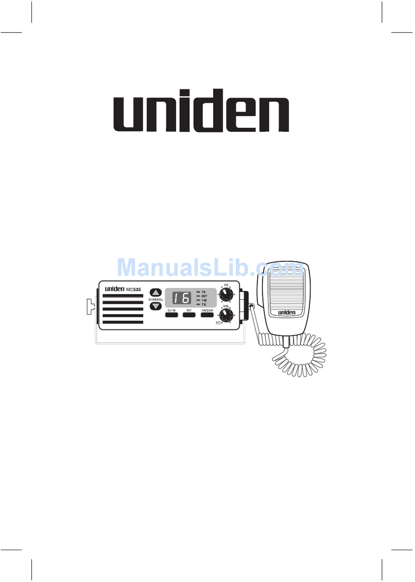 Uniden MC535 Manuel utilisateur