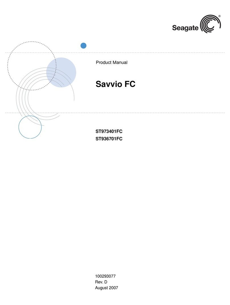 Seagate Savvio 10K Manuel utilisateur