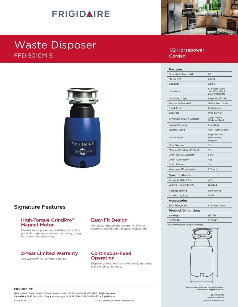 Frigidaire FFDI501CMS Instructions d'installation