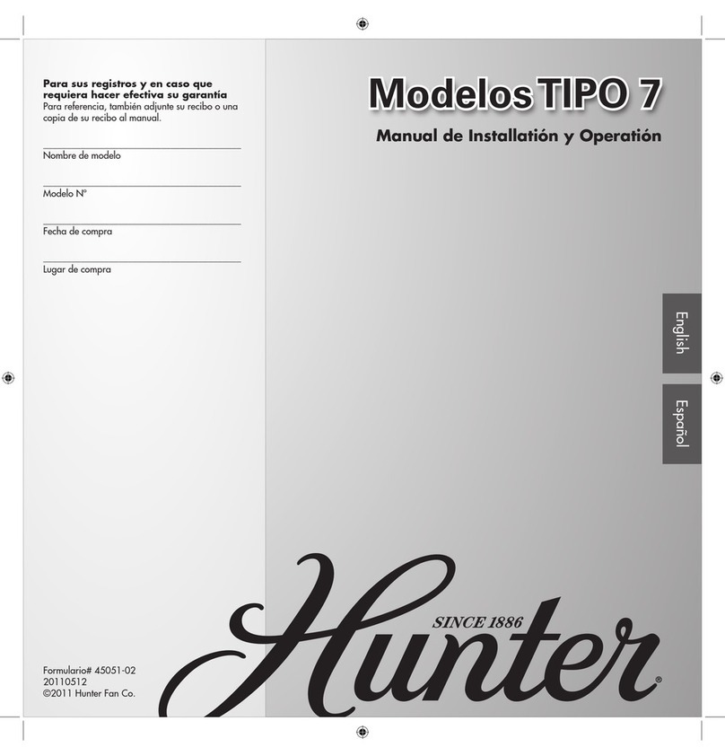 Hunter 21781 Mode d’emploi