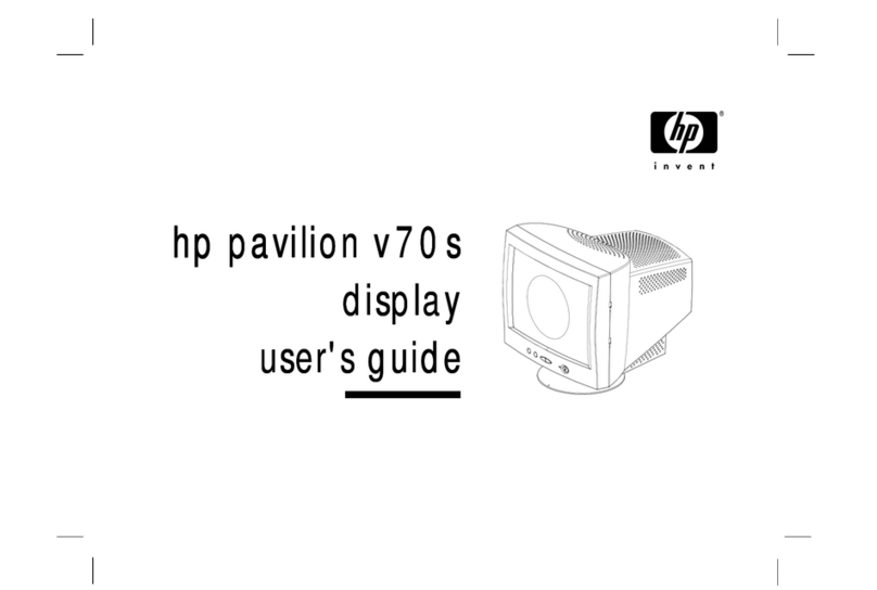 HP D5259A - Pavilion M70 - 17" CRT Display Manuel utilisateur