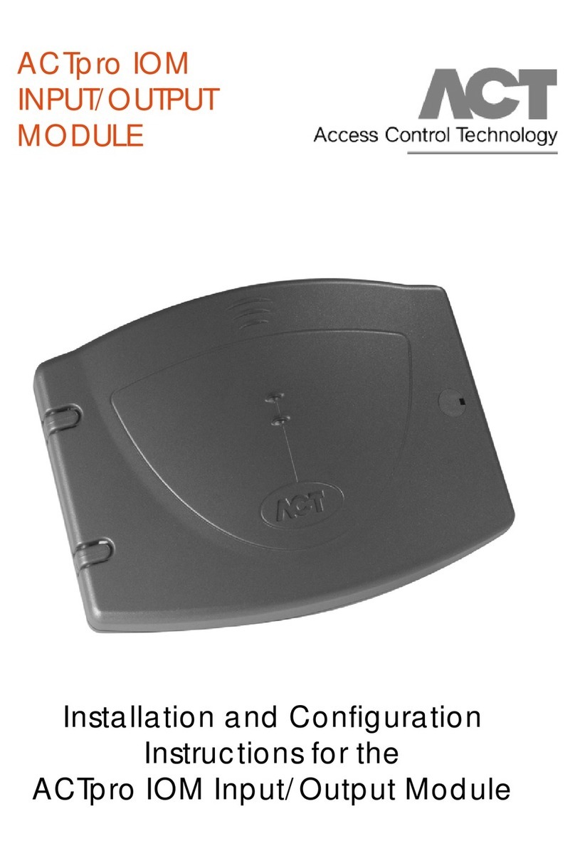 ACT ACTPRO IOM Guide rapide