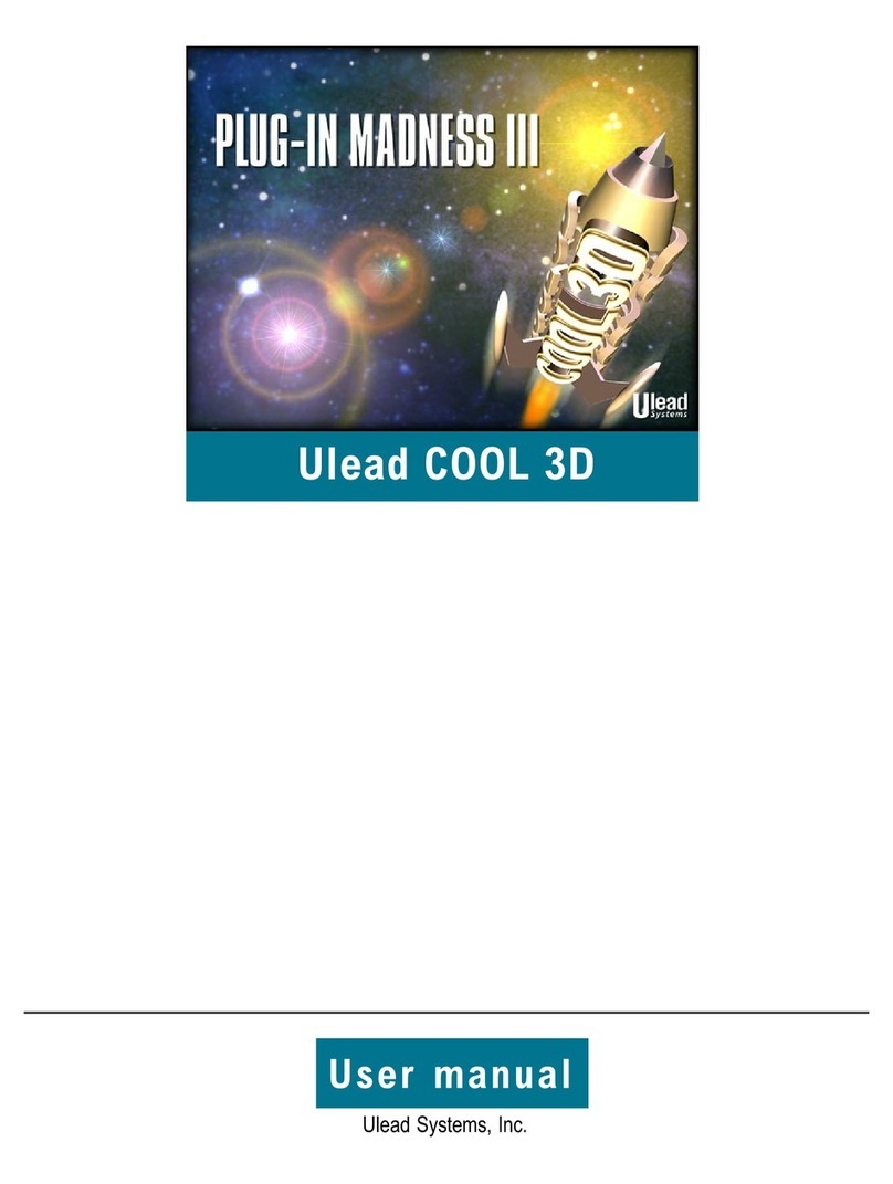 Ulead COOL 3D-PLUG-IN MADNESS II Manuel utilisateur