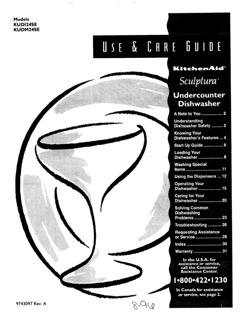 KitchenAid Sculptura KUDI24SE Manuel utilisateur KitchenAid Sculptura KUDI24SE Manuel utilisateur