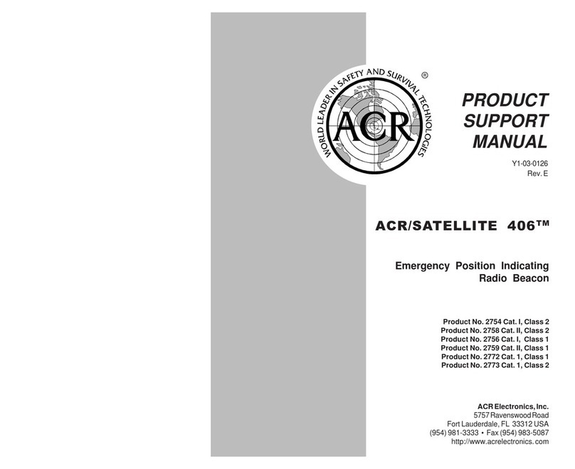 ACR Electronics SATELLITE 406 EPIRBS Instructions d'installation