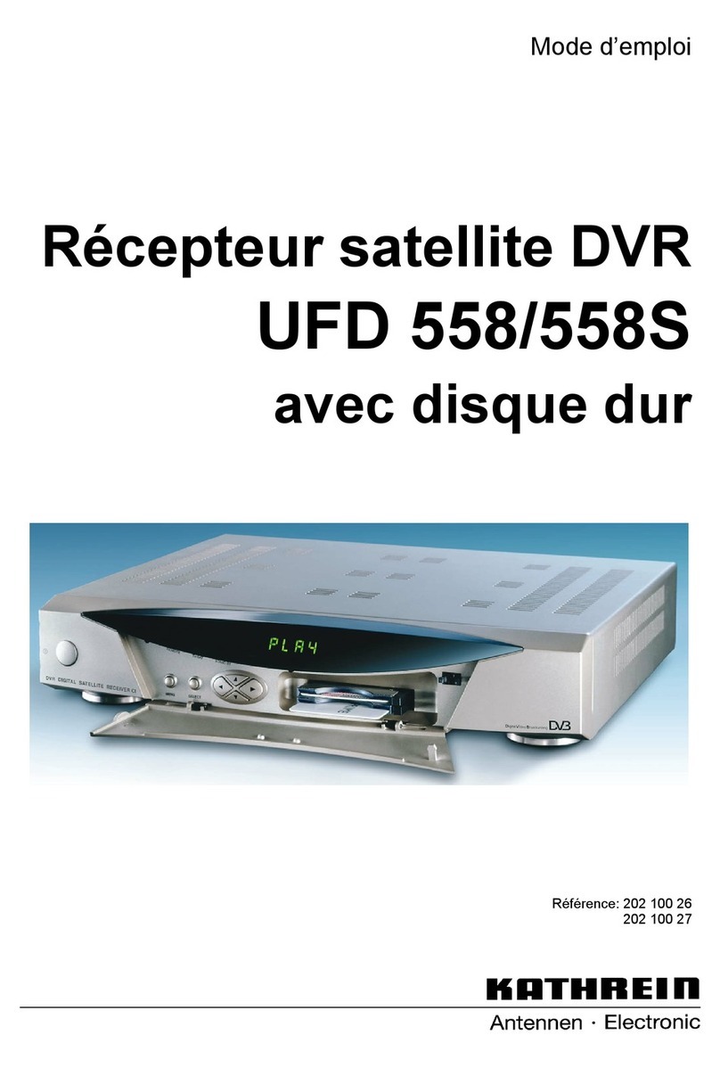 Kathrein UFD 558S Instructions de montage