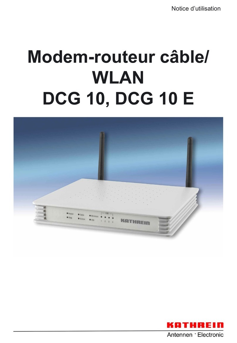 Kathrein DCG 10 Manuel d'exploitation et d'entretien