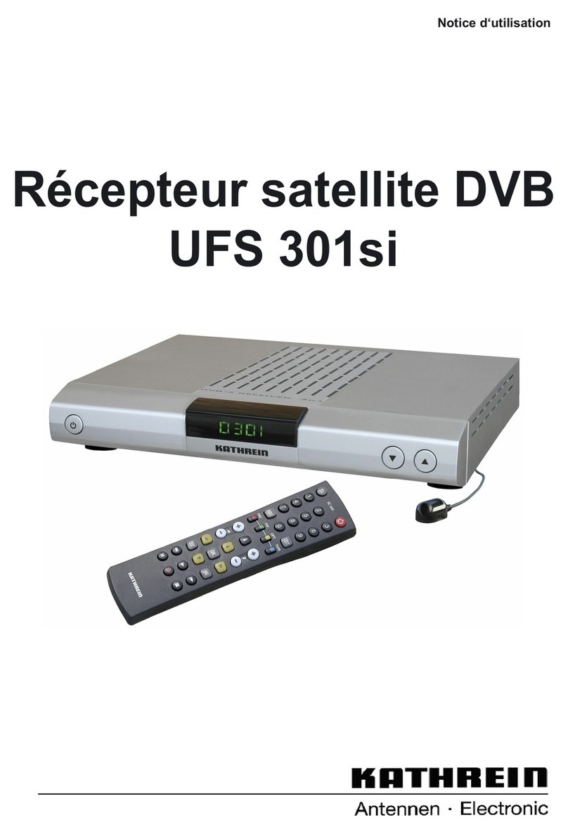Kathrein UFS 301Si Manuel d'exploitation et d'entretien