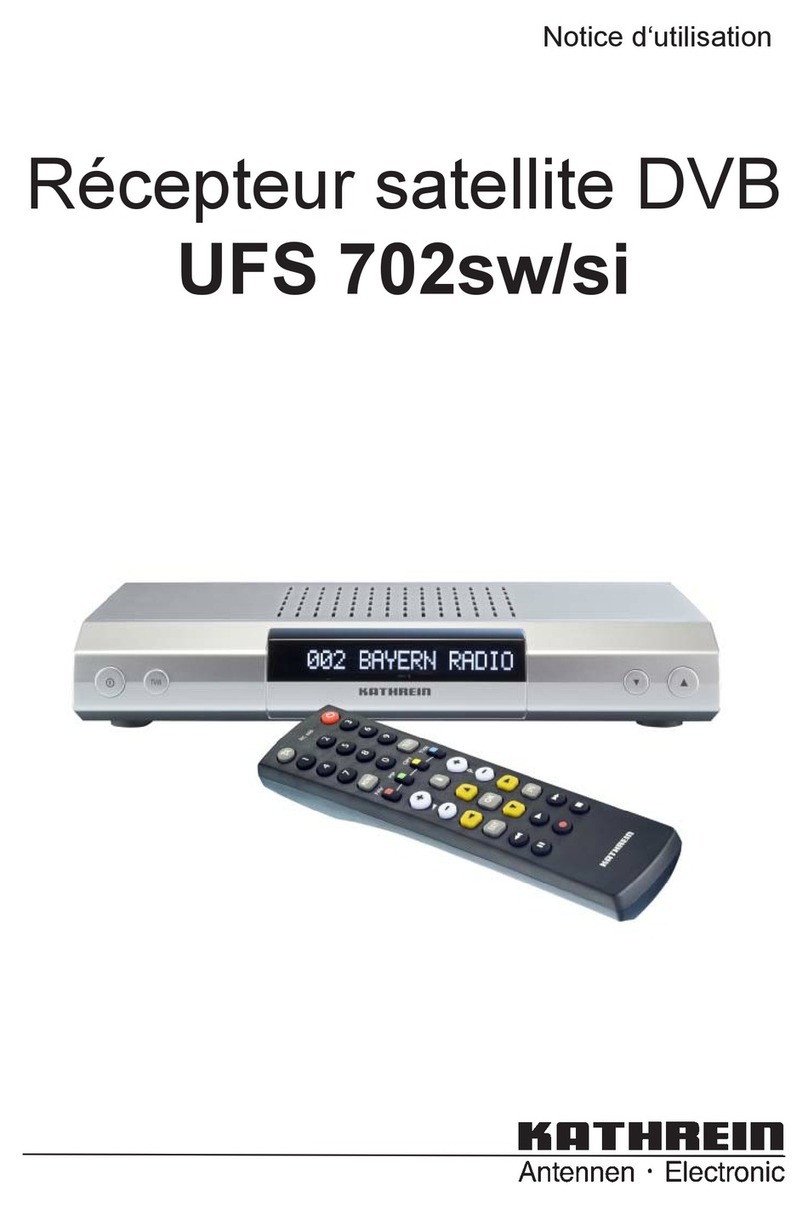 Kathrein UFS 702si Manuel d'exploitation et d'entretien