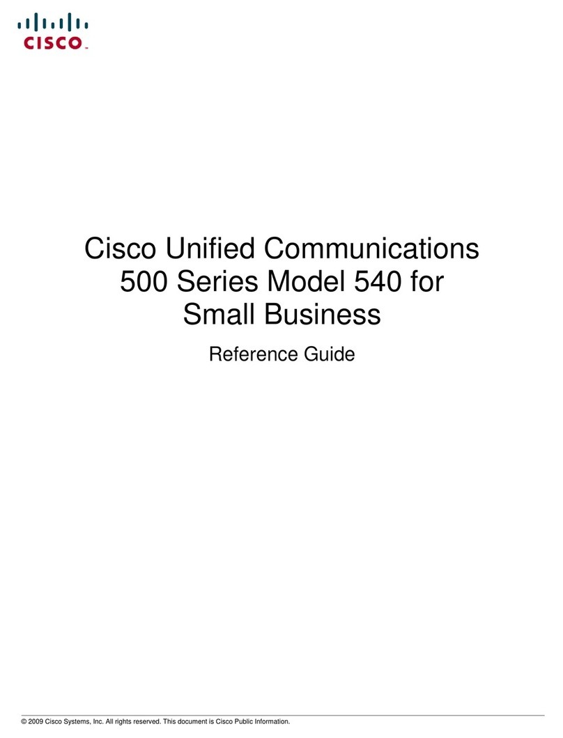 Cisco UC540W-BRI-K9 Manuel utilisateur