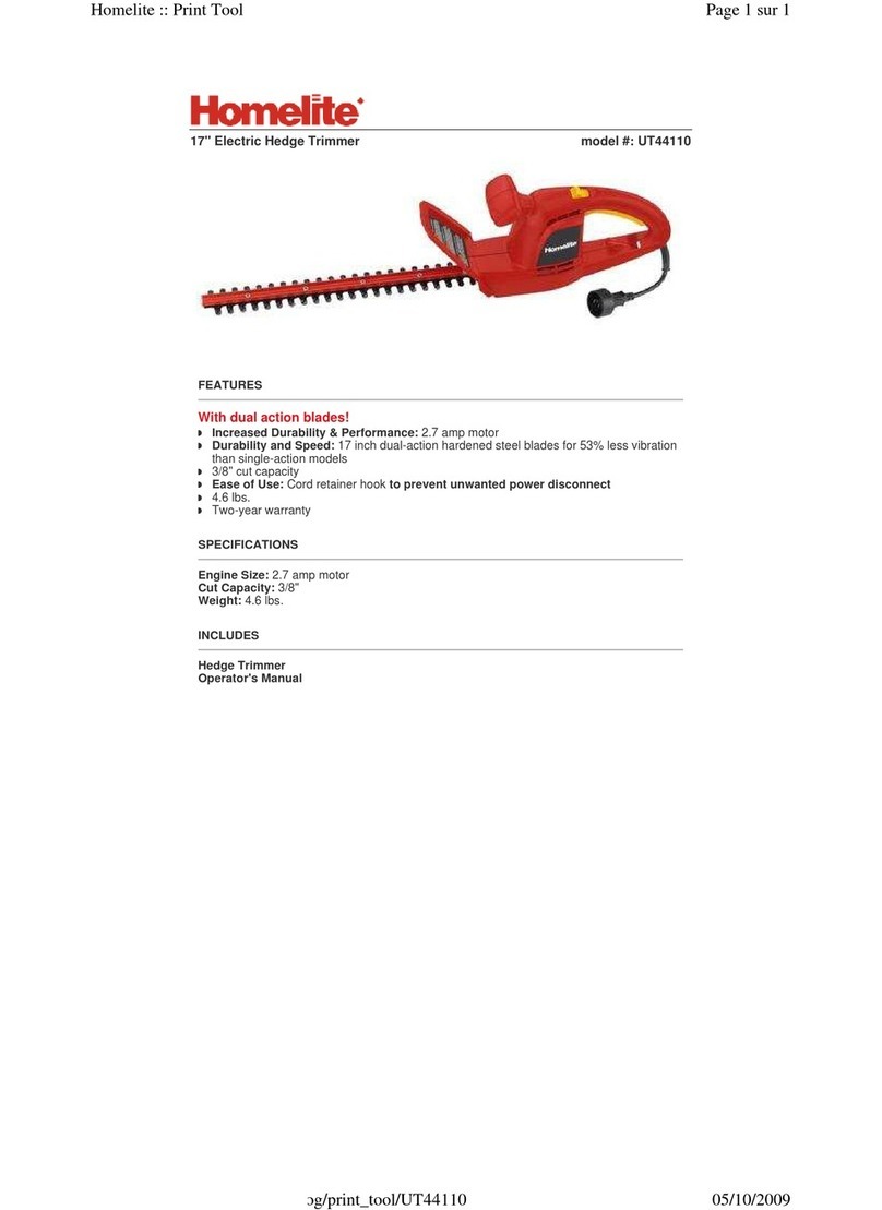 Homelite UT44110 Manuel utilisateur