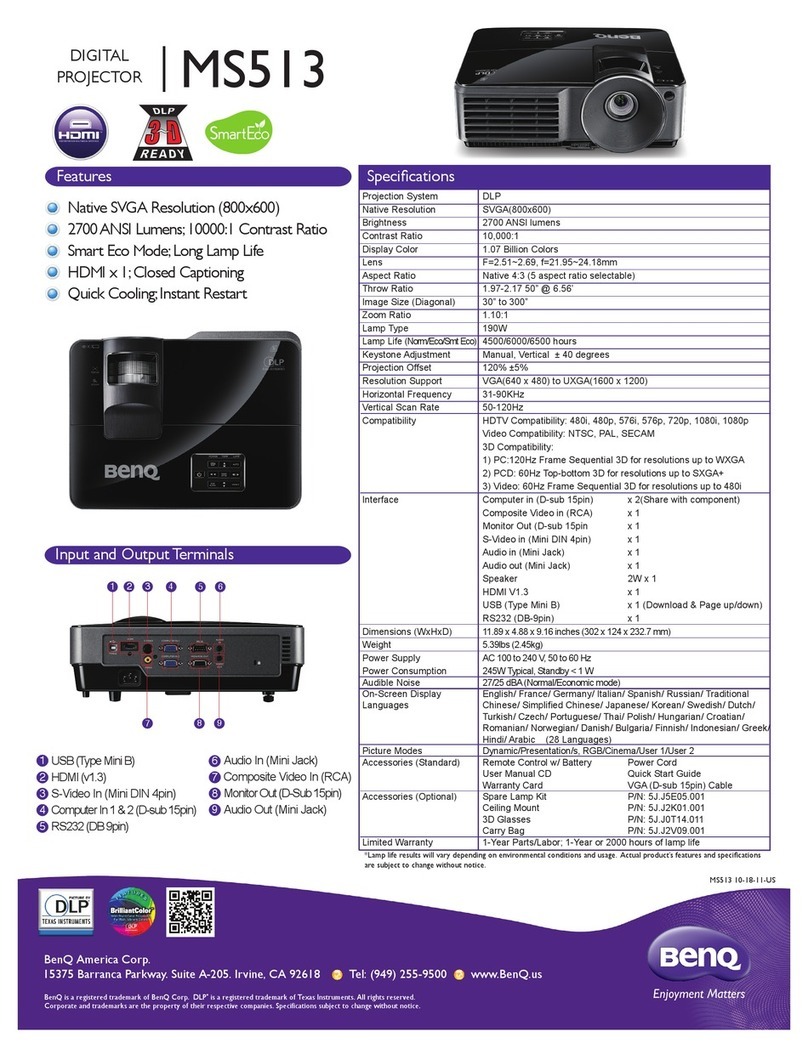BenQ MS513 Manuel utilisateur