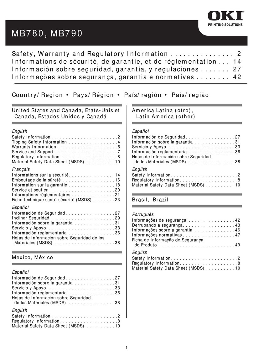 Oki MB780 Instructions originales