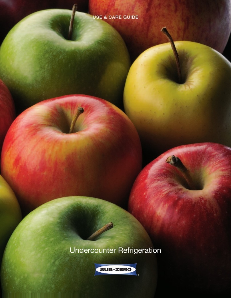 Sub-Zero UC-24BG Manuel utilisateur Sub-Zero UC-24BG Manuel utilisateur