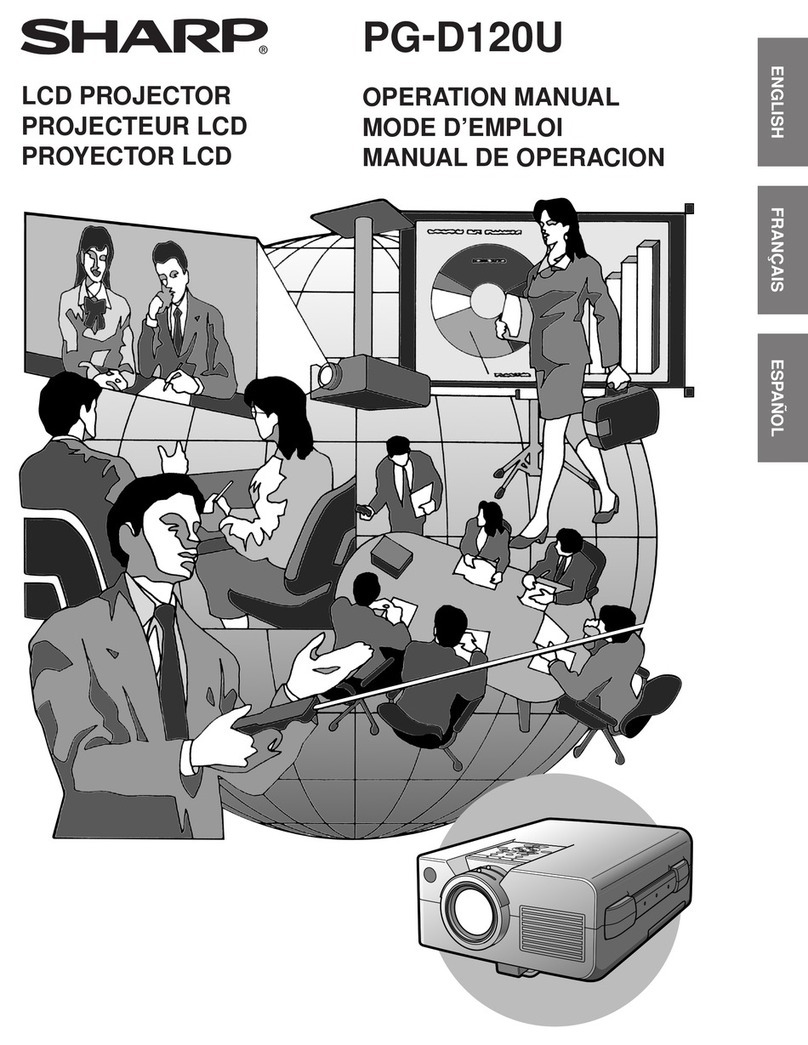Sharp PG-D120U - Pro - LCD Projector Manuel utilisateur